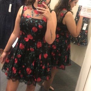 Black Floral formal dress 🥀